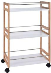  Bambusz Konyhai Zsúrkocsi - 3 Polcos - 51x30x80cm (426807)