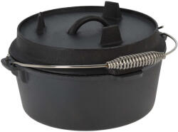  Üst fedéllel Vaggan, öntöttvas, 25x15 cm, 3, 35 l, fekete