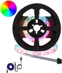 vidaXL LED szalag 4 pcs Fekete és Átlátszó 35 x 0, 8 x 0, 3 cm (3429092)