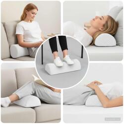 vidaXL Lábpárna Egyszínű Fehér 52 x 20 x 12 cm (42020196)