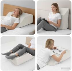 vidaXL Lábpárna Egyszínű Fehér 63 x 52 x 19, 5 cm (42020190)