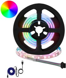 vidaXL LED szalag 4 pcs Fekete és Átlátszó 55 x 0, 8 x 0, 3 cm (3429098)