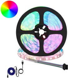 vidaXL LED szalag 4 pcs Fekete és Átlátszó 550 x 0, 8 x 0, 3 cm (3429132)