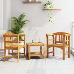 vidaXL pad Természetes Olaj Bevonat 68, 5 x 46 x 82, 5 cm Tömör Akácfa (42024776)