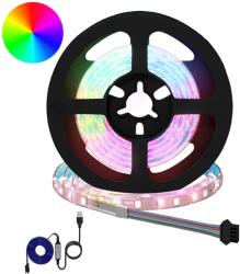 vidaXL LED szalag 24 pcs Fekete és Átlátszó 120 x 0, 8 x 0, 3 cm (3429105)