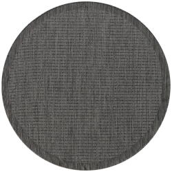 Ayyildiz Тъмносив кръгъл килим за открито и закрито ø 200 cm Giza 1410 - Ayyildiz Carpets (GIZA2002001410BLACK)