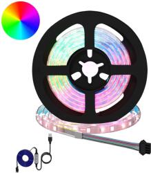 vidaXL LED szalag 4 pcs Fekete és Átlátszó 90 x 0, 8 x 0, 3 cm (3429102)