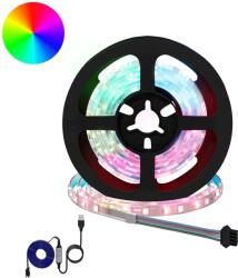 vidaXL LED szalag 4 pcs Fekete és Átlátszó 100 x 0, 8 x 0, 3 cm (3429118)