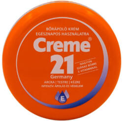 Creme21 bőrápoló krém egésznapos használatra nagyon száraz bőrre, arcra, testre, kézre 150 ml