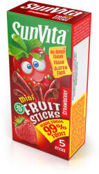 Sunvita mini fruit sticks eper 5 db 50 g - vitalora