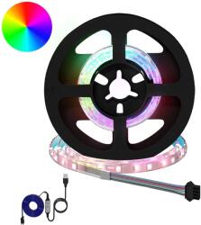 vidaXL LED szalag 4 pcs Fekete és Átlátszó 45 x 0, 8 x 0, 3 cm (3429096)