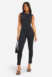 Boohoo Fekete Nyitott Hátú Overál 49I B18__XL