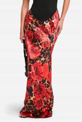 Boohoo Szatén Maxi Szoknya Print 61Z B18__M