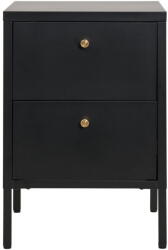 House Nordic Fekete fém éjjeliszekrény Dalby - House Nordic