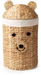 Compactor Natúr színű vízijácint játéktároló kosár ø 30x56 cm Bear - Compactor