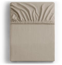 Restilo Világosbarna gumis jersey lepedő 240x220 cm Amber - Restilo