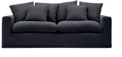 Kave Home Antracitszürke len kanapé 240 cm Nora - Kave Home