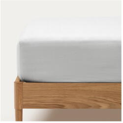 Kave Home Fehér gumis pamut-perkál lepedő 90x200 cm Teia - Kave Home