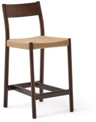 Kave Home Barna-natúr színű tölgyfa bárszék (ülésmagasság 65 cm) Yalia - Kave Home