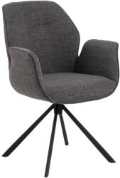 Actona Sötétszürke kárpitozott étkezőfotel Aura - Actona