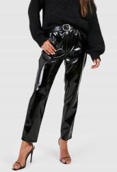 Boohoo Fekete Magasszárú Nadrág W89 B18__M