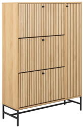 Actona Natúr színű billenő ajtós cipőtartó tölgyfa dekorral 99x140x35 cm Albany - Actona