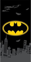 Jerry Fabrics Fekete pamut gyerek fürdőlepedő 70x140 cm Batman "The Emblem" - Jerry Fabrics
