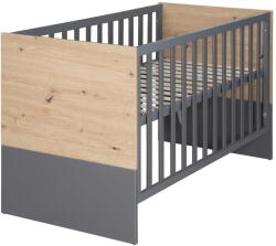 Roba Szürke-natúr színű babaágy 60x120 cm Anna - Roba