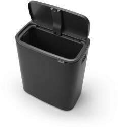 Brabantia Matt fekete acél érintésre nyíló szemetes 60 l Bo Touch Bin - Brabantia