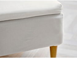 Södahl Fehér gumis pamut lepedő 180x200 cm Calm - Södahl