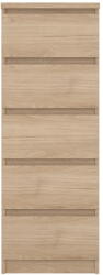 Tvilum Natúr színű komód tölgyfa dekorral 40x111x50 cm Naia - Tvilum