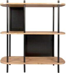 Leitmotiv Sole fekete acél polcos állvány, 80 x 83, 5 cm - Leitmotiv