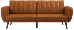 Novogratz Narancssárga műbőr kinyitható kanapé 207 cm Brittany - Novogratz