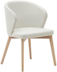 Kave Home Krémszínű kárpitozott étkezőfotel Darice - Kave Home