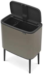 Brabantia Szürke acél érintésre nyíló szelektív szemetes 34 l Bo Touch Bin - Brabantia