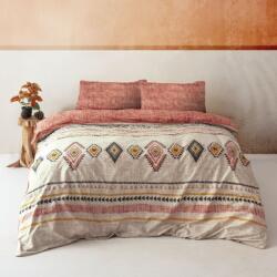 Mijolnir Téglavörös-barna kétszemélyes hosszabbított renforcé pamut ágyneműhuzat 240x220 cm Felix - Mijolnir