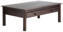 Støraa Linda sötétbarna 2 fiókos dohányzóasztal masszív fenyőfából - Støraa