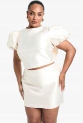 Boohoo Krémszínű Mini Szoknya V3I B18__46