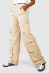 Boohoo Bézs Zsebes Nadrág 4EM B18__L