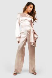 Boohoo Szatén Overál Széles Szárú Ncy B18__XL