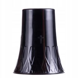 Dalia-RP Stabil műanyag váza, fekete (Oslonka doniczka)