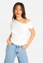 Boohoo Ekrü Aszimmetrikus Felső J02 B18__S