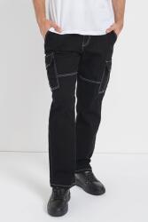 Only & Sons Only & Sons, Cargo farmernadrág középmagas derékrésszel, Fekete, W32-L32 (22030724-BLACK-DENIM-W32-L32)