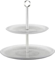 Ambition Serve 2 szintes kínáló ezüst (62140)