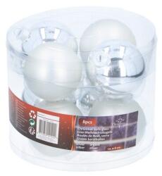 Christmas Gifts Xmas gömb karácsonyfadísz, 8db, 8cm, ezüst (XEH25212122)