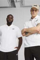 PUMA Puma, Galléros póló hímzett logóval, Fehér, L (682552-02-L)