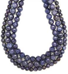  Zafír Golyók - Fazettált - 6-7mm