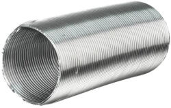 Vents Aluvent cső 100/1m átmérő 100mm, hossza 1m, elszívócső flexibilis alumínium légcsatorna (ALUVENT-100/1)