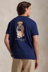 Ralph Lauren pamut póló Sscnpktm12 Short Sleeve - sötétkék S