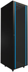 Extralink 42U 600x800 fekete, álló rack szekrény, rackmount szekrény